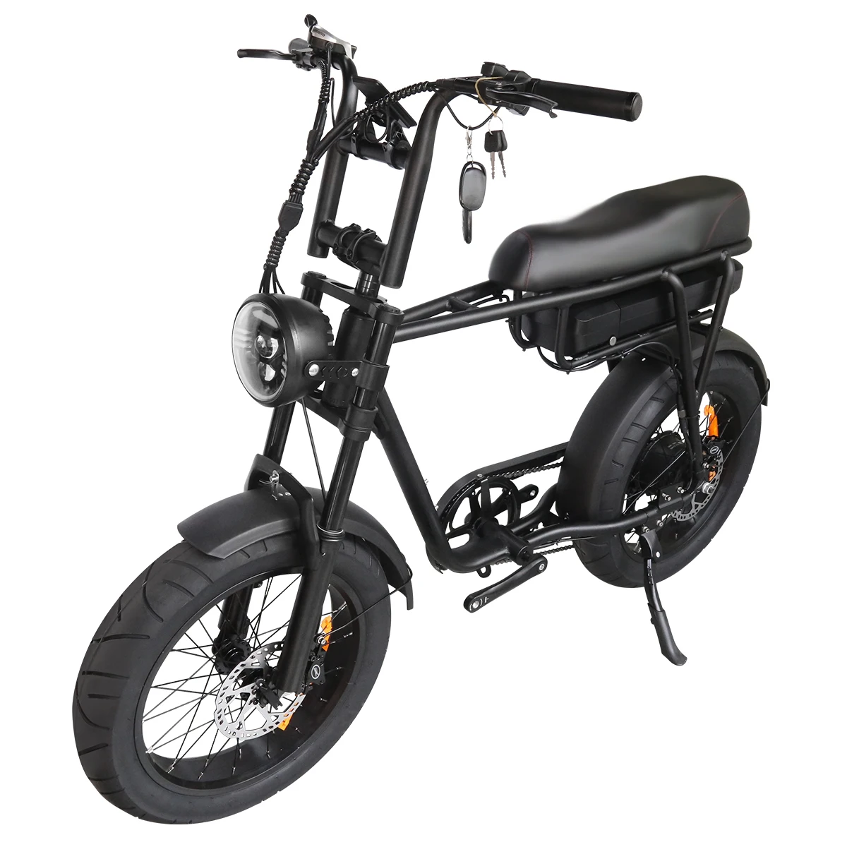 20 Inch 3.0 Fat Tyre Men's E-Mountain Ebike Snowmobile e bike 1000W motor e bike7 Speed 48V17.5AH City Electric Bike