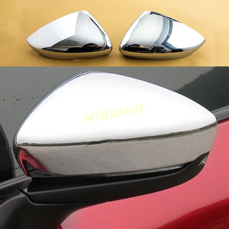 

Для Mazda 3 BP 2019 2020 2021 2022 2023 2024 2025 автомобильные боковые зеркала заднего вида, крышка на крыло, глянцевый хром