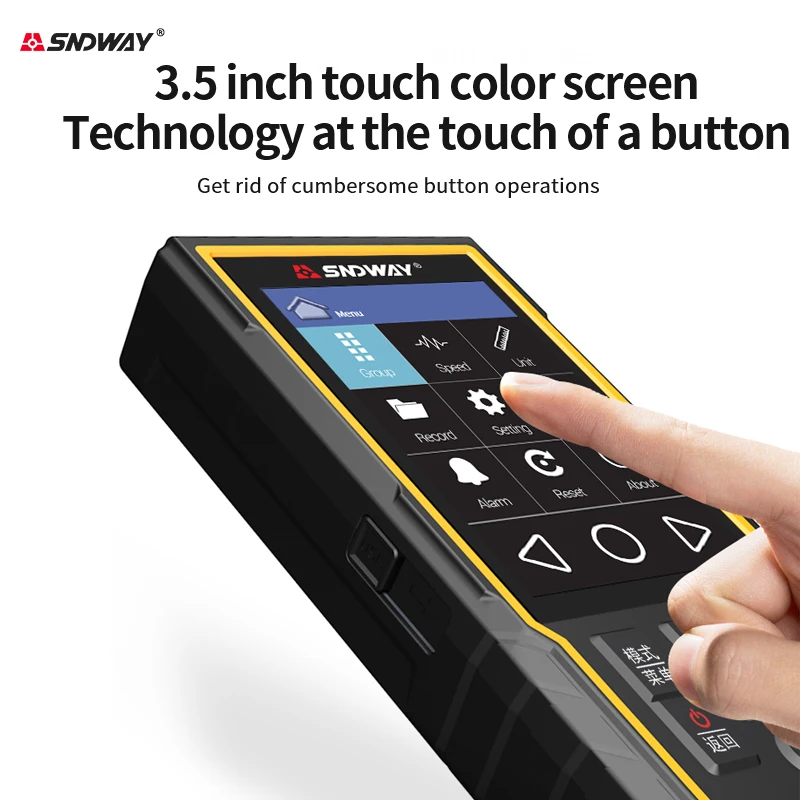 SNDWAY Ultrasonic Thickness Gauge SW-6520 Plastic Glass Ceramics Metal Steel Plate Stainless Steel Pipe Wall Thickness Tester