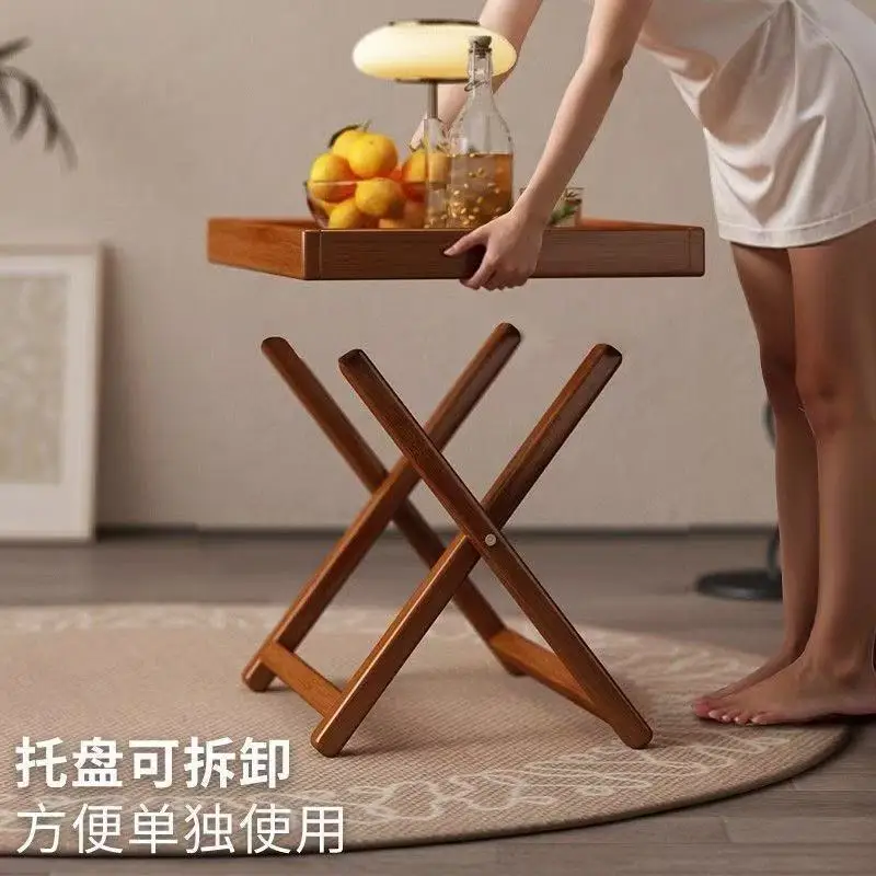 Bamboo Folding Side Table Tv Tray Bed Table Small End Table Cofee Table Center Table Living Room Furniture