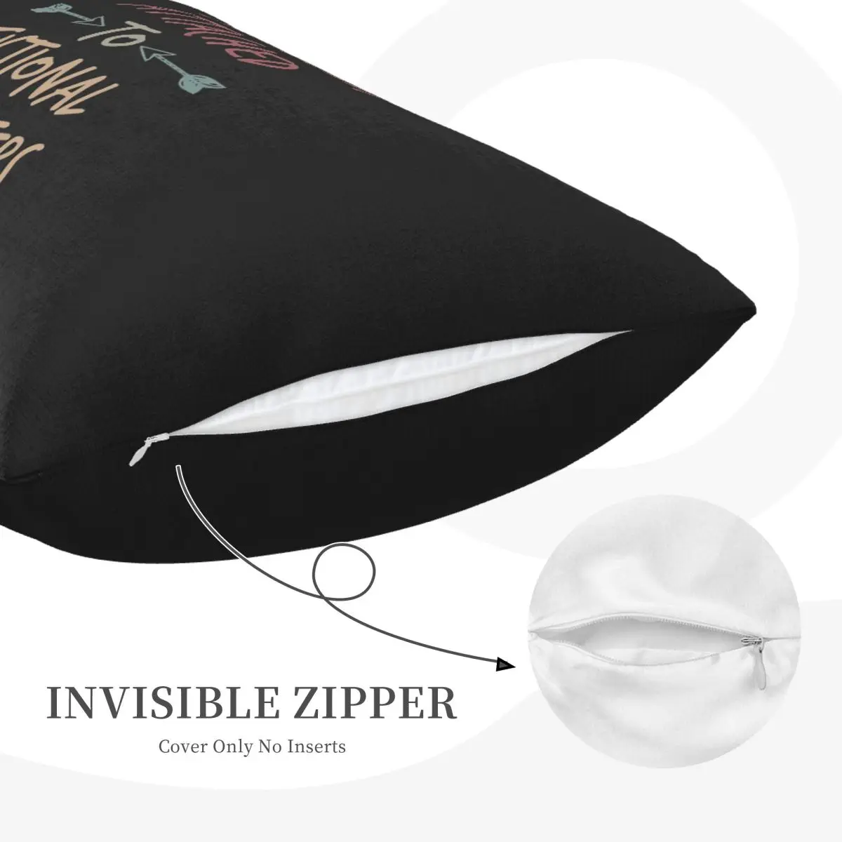 Emotionally Attached To Fictional Characters Rectangle Pillowcase Cushion Cover Decorative Bedroom Bed Home Comfort Throw Pillow