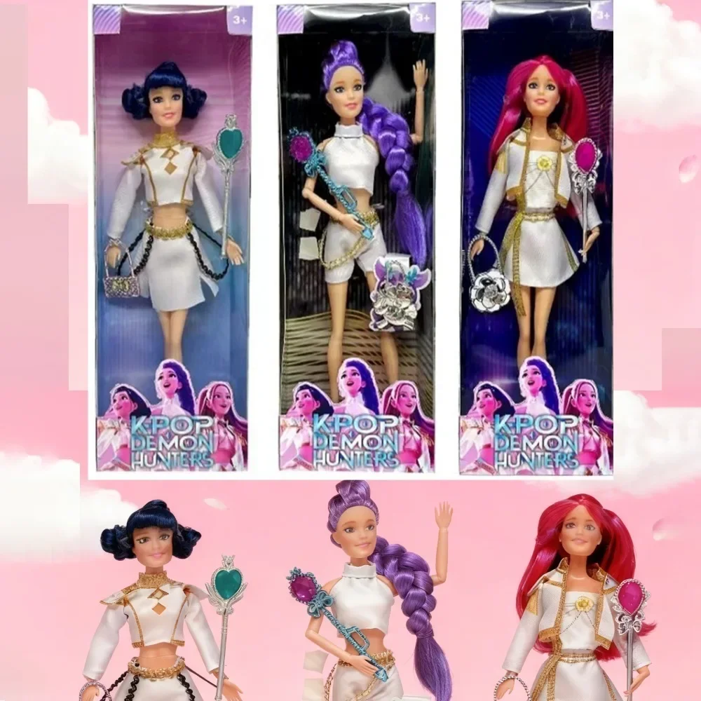 @@ Figura de ação Kpop Demon Hunters com Derpy Tiger Rumi Mira Zoey Sussy Figuras Luzes coloridas Canção temática para presente de Natal