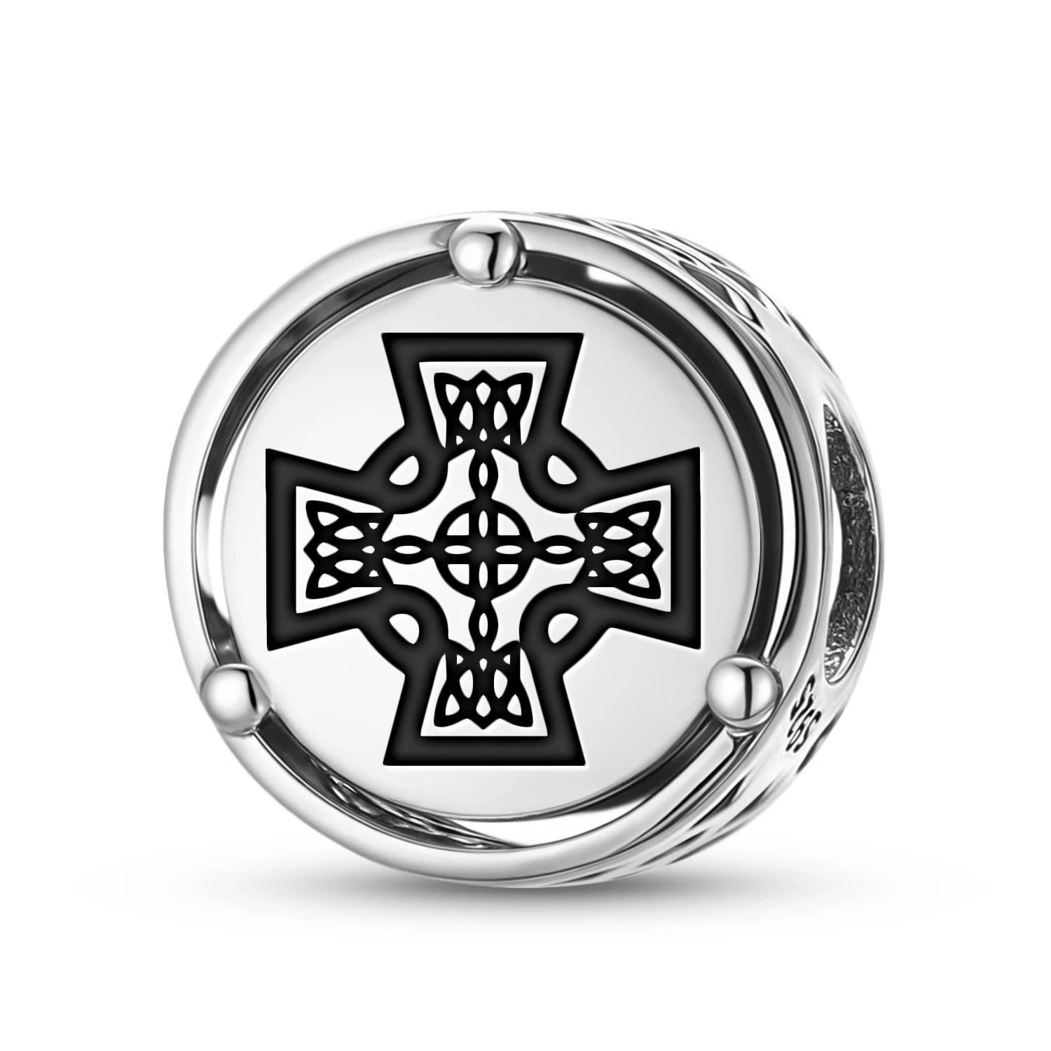 

Celtic The Celtic Cross 925 Sterling Silver Symbol Charm Fit Original Bracelet Diy Jewelry Accessories Family Bead