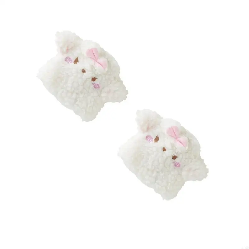 Portable Thermal Sock Covers With Elastic Acrylic Fabric Comfortable Sheep Ear Detailing Home Office Use