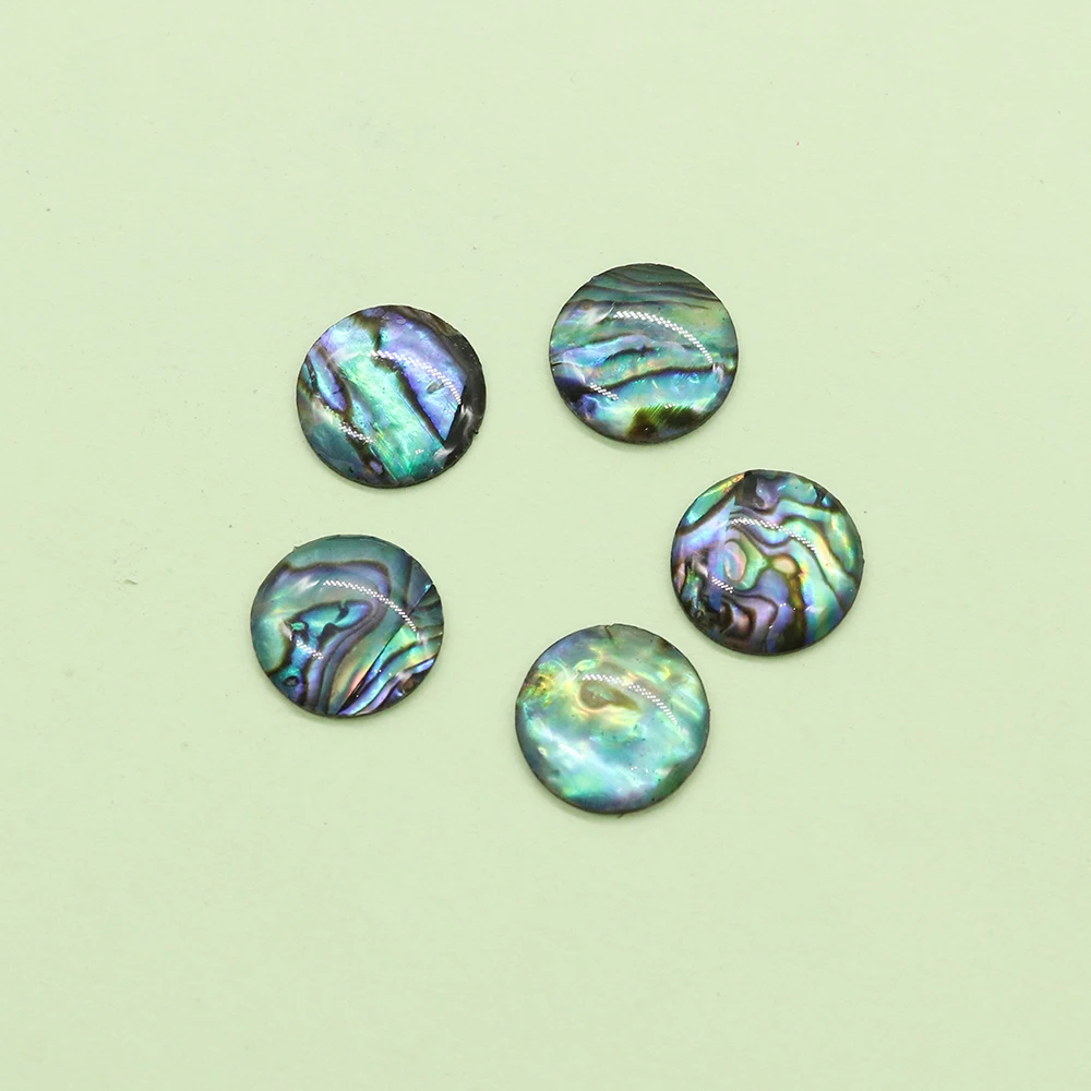 Natural Abalone Shell Beads Abalone Shell Small Round Ring No Hole Beads for Jewelry Making DIY Necklace Earrings Accessories - view 4
