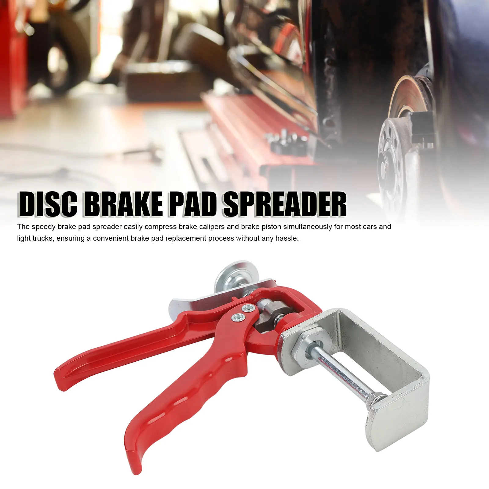 

Расширитель колодок дискового тормоза Прочный универсальный Легкое использование Плавная ручка Расширитель тормозных колодок для большинства автомобилей и легких грузовиков