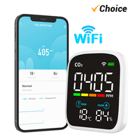 WiFi PM2.5 CO2 Detector Carbon Dioxide Tester Functional Temperature Humidity NDIR Infrared PV28-AW/PV28-BW Air Quality Tester