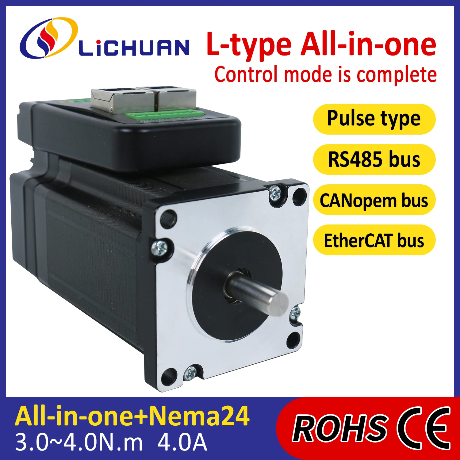 lichuan-36v4a-1000ppr-nema24-steppermotor-integrated-3-35-4nm-2phase-closedloop-integrated-stepper-motor-driver-for-embroidery