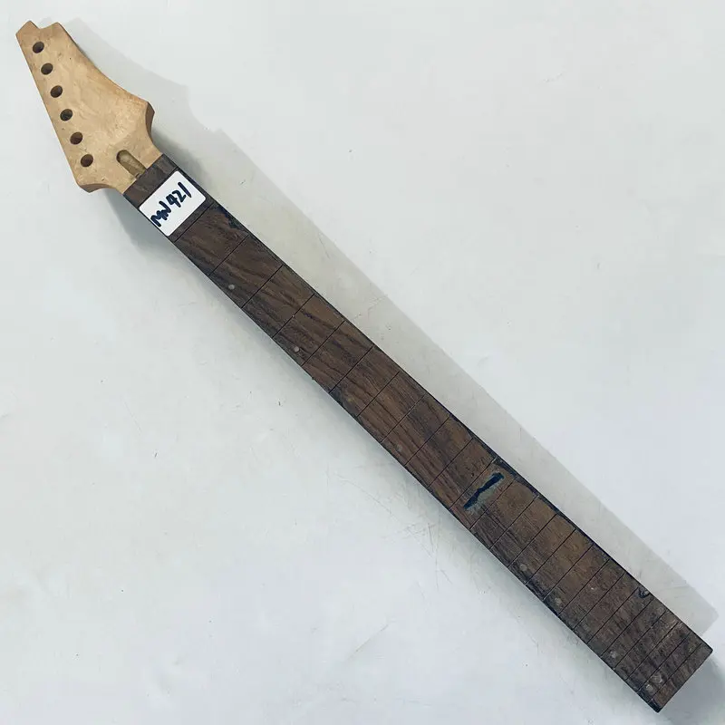 

MN421 Right Hand ST Electric Guitar Neck Floyd Rose Bridges Maple with Rosewood 24 Frets for DIY Replace Surface Damages&Dirty