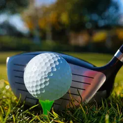 Juego de camisetas de Golf de plástico para entrenamiento profesional, diseño de tres cabezas, reducción, tri-soporte, corto, colorido, 50 piezas