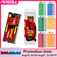 PUSKILL DDR4 Notebook Ram DDR3L 32GB 16GB 8GB 4GB 1.2V  3200MHz 2666MHz 2400MHz 1.35V 1600MHz 1333MHz  Sodimm Laptop Memory