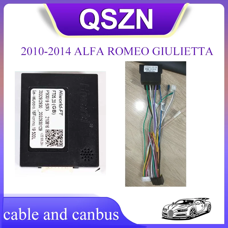 

16 Pin Canbus box Adaptor FT05.20(GB) For 2010-2014 ALFA ROMEO GIULIETTA Wiring Harness Cable Android