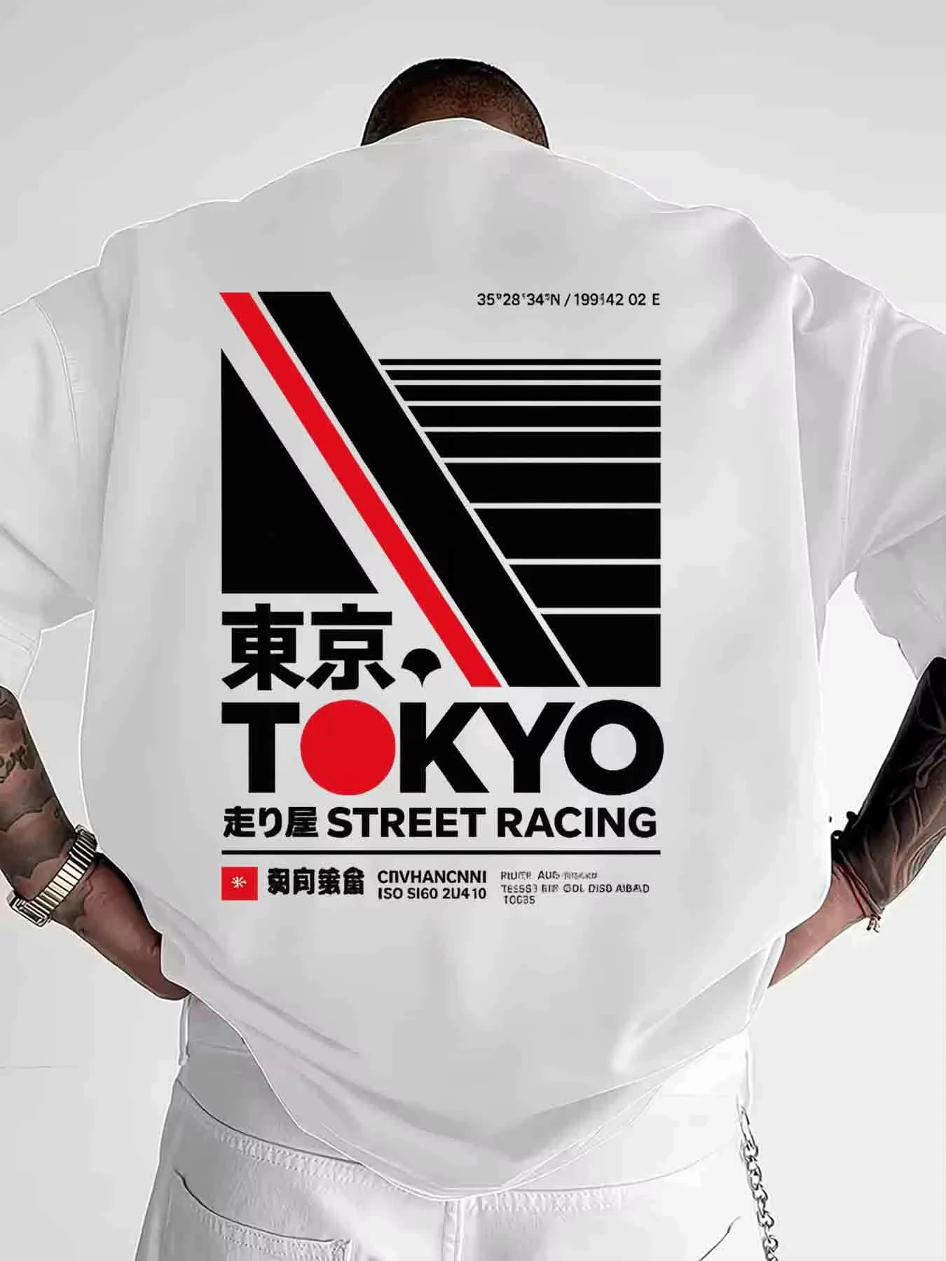 Japanese Tokyo Street StylePrint Tee Y2K Streetwear Fashion Cotton Men's and Women's T-shirt Summer Breathable Casual T Shirt
