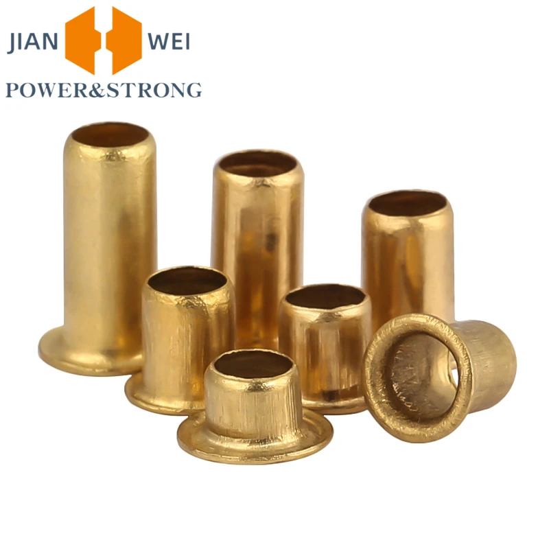 Copper Rivet Nuts Through Hole Rivets Tubular Rivets Double-sided Circuit Board PCB Nails M0.9M1.3 M1.5 M2 M2.3 M2.5 M3 M4 M5 M6