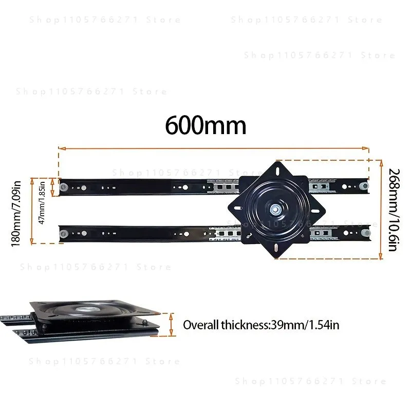 400 Rotating Island Accessories Rotating Middle Island Table Slide Rail Pulling Island Track Guide Rail Translation Retractable