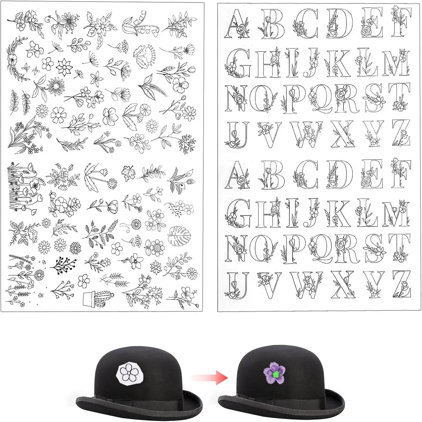 Stabilisator für Buchstaben- und Blumenstickereien – wasserlösliches selbstklebendes Papier für DIY-Stickprojekte