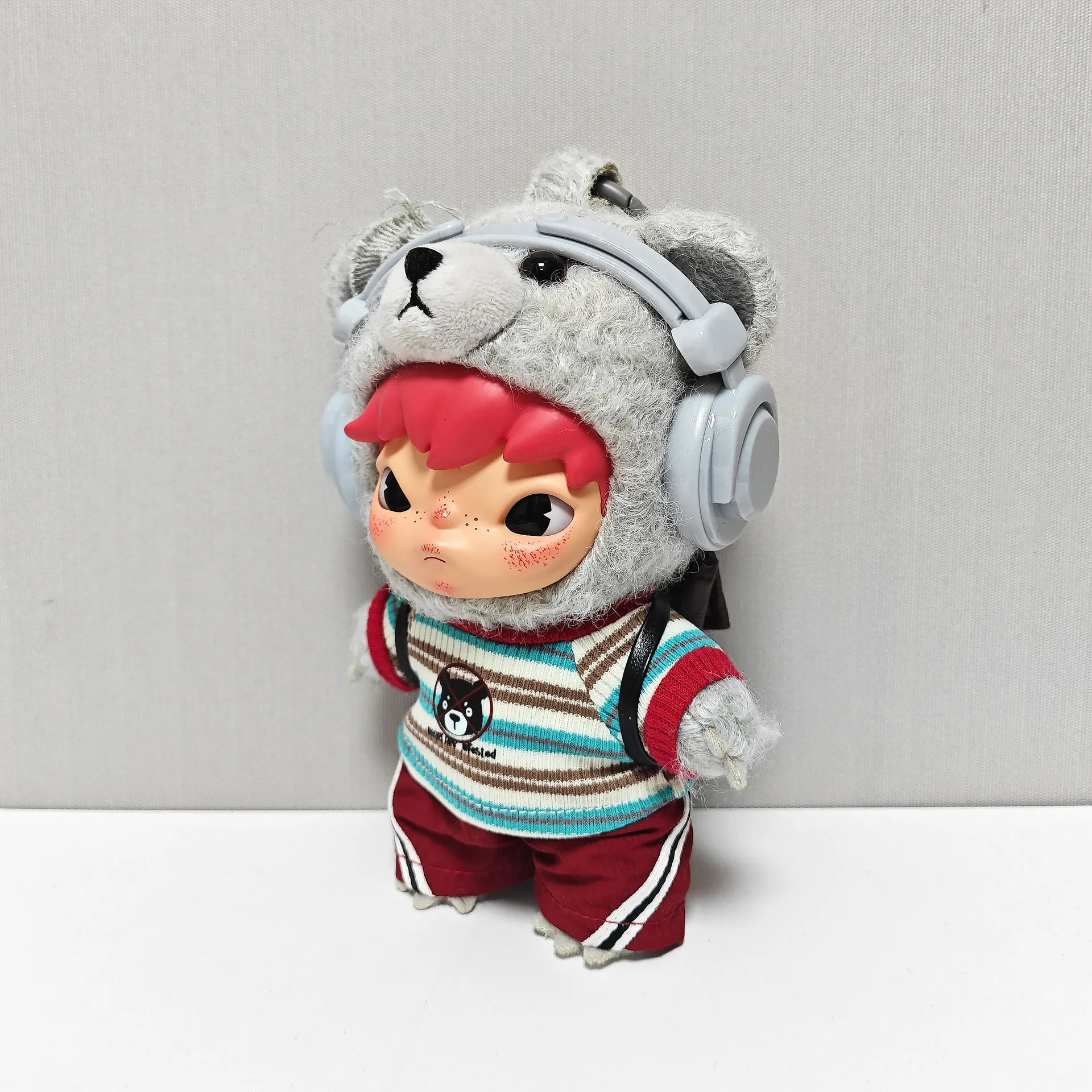 Verstellbares Mini-Puppen-Headset-Zubehör, passend für Hirono, Dimoo, 10 cm bis 20 cm große Baumwollpuppen, Dekoration zum Anziehen von Stofffiguren – Detail 7