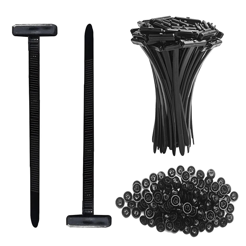 With Pin & Button Design Plastic Cable Ties Tool Universal Cable Tie Buckle-Heavy Duty Zip Ties Holder Fasteners Car Body