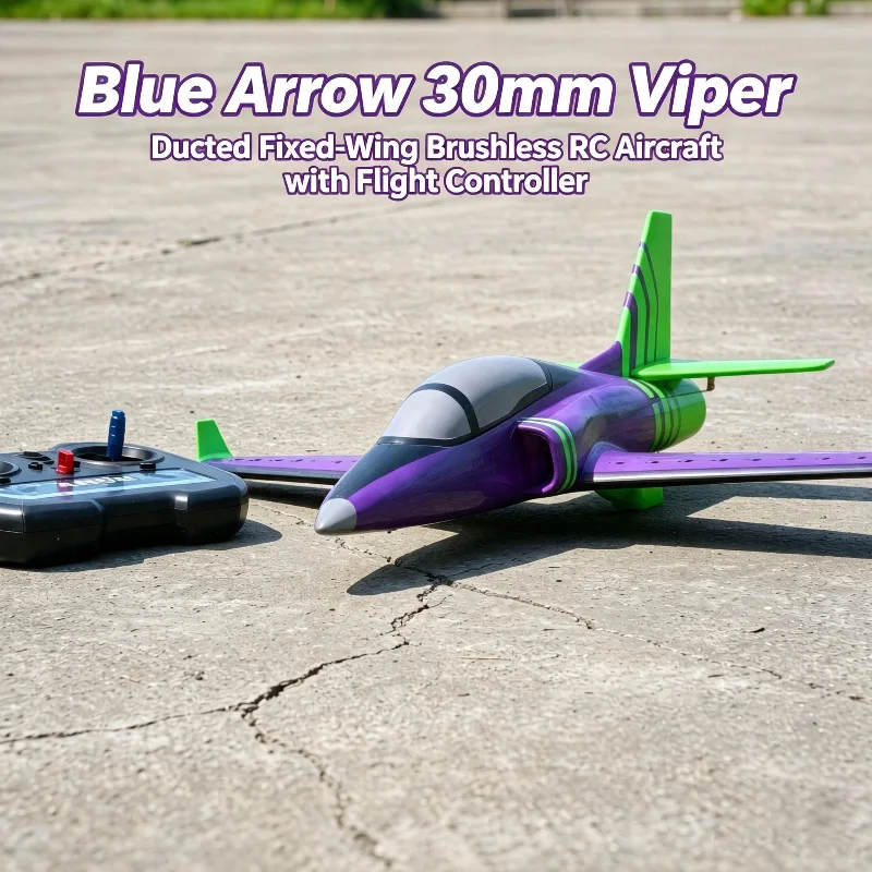 New Blue Arrow 30mm Viper Ducted Fixed Wing Brushless Remote Control Entry-level Fall-resistant Model Aircraft RC Electric Toys