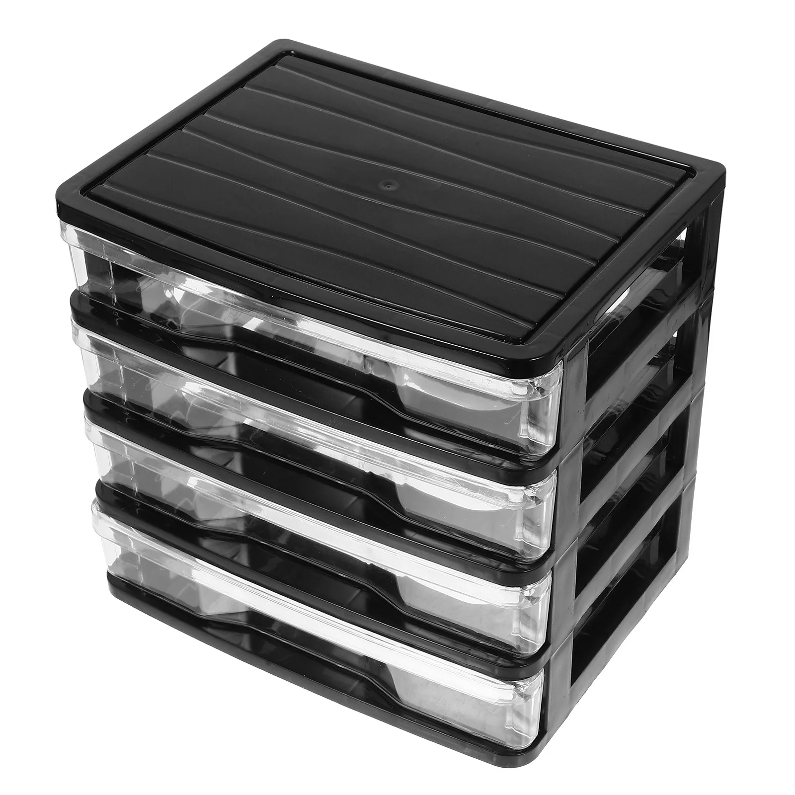 Multi-Layer Storage Box Desktop Organizer PP Material Layered Desktop Box Office Makeup Drawer Holder File Organizer for Desk