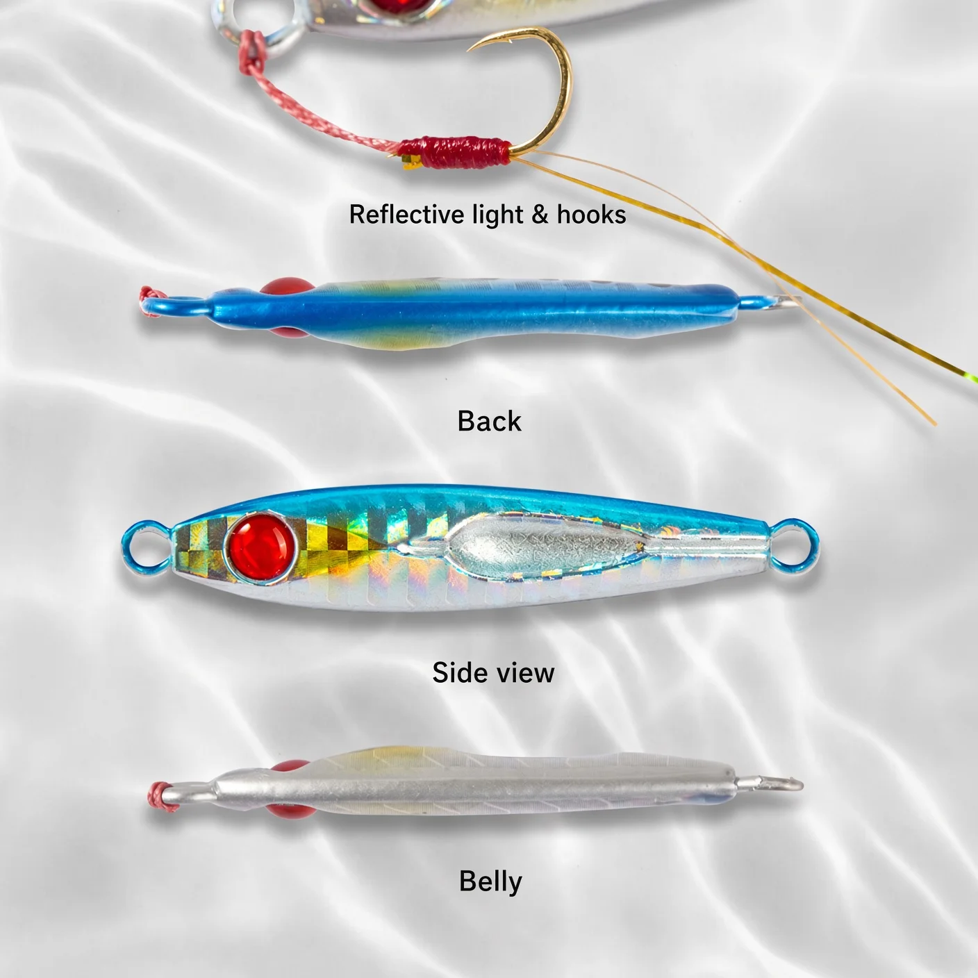 HuntHouse Metall Jig Micro Jig Slow Fall Angeln Locken 3g 5g 7g 12g Jigging lockt Herkunft Haken Biat Für Aji Fisch Jack Eye Finder – Detail 8