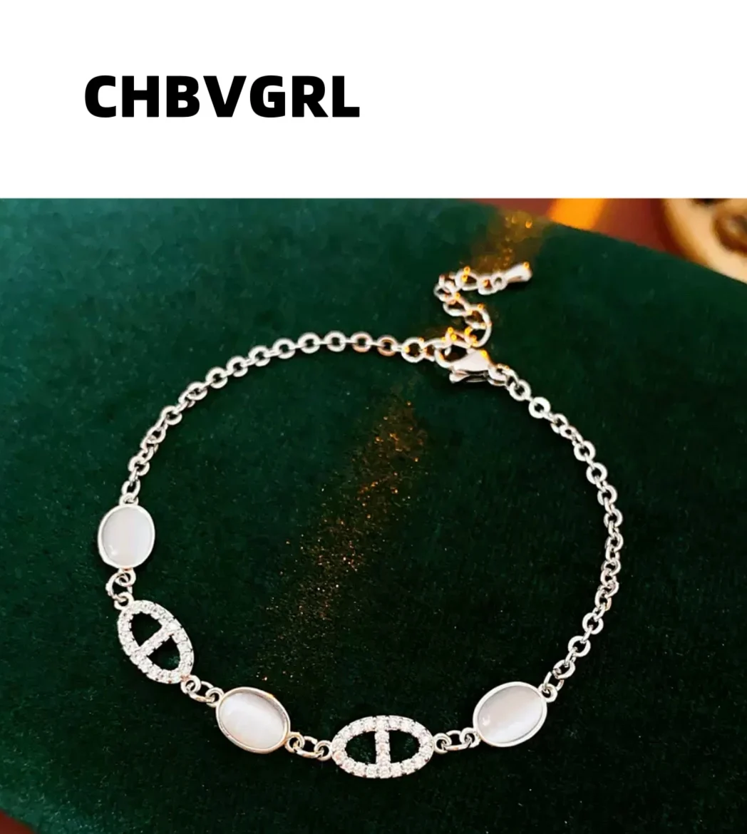 

21cm oval cat's eye luxury design sense bracelet 2025 new high-end sense wristband fashionable and versatile accessory