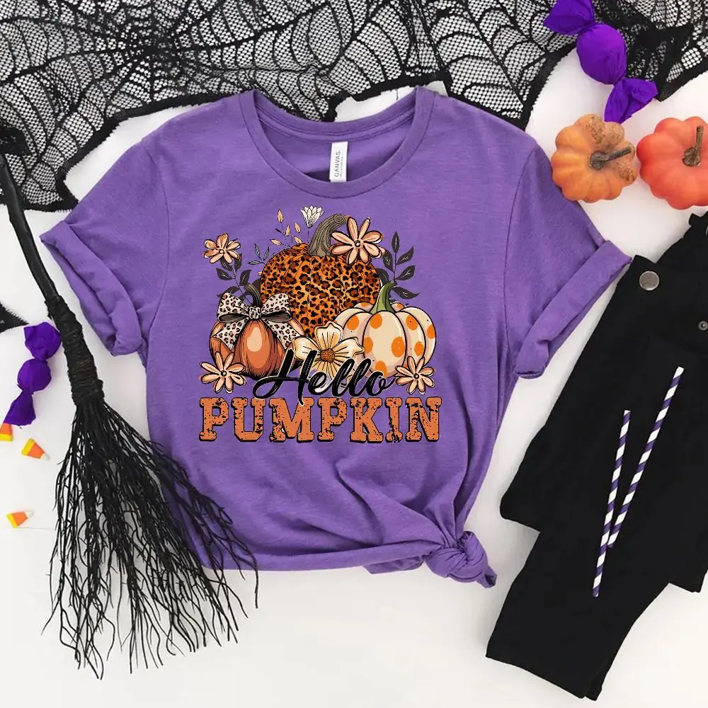 مجموعة مكونة من 6 قطع من ملصقات الفينيل لنقل الحرارة على شكل يقطين لطيف للهالوين، سهلة التشغيل، ألوان نابضة بالحياة ومتينة #4