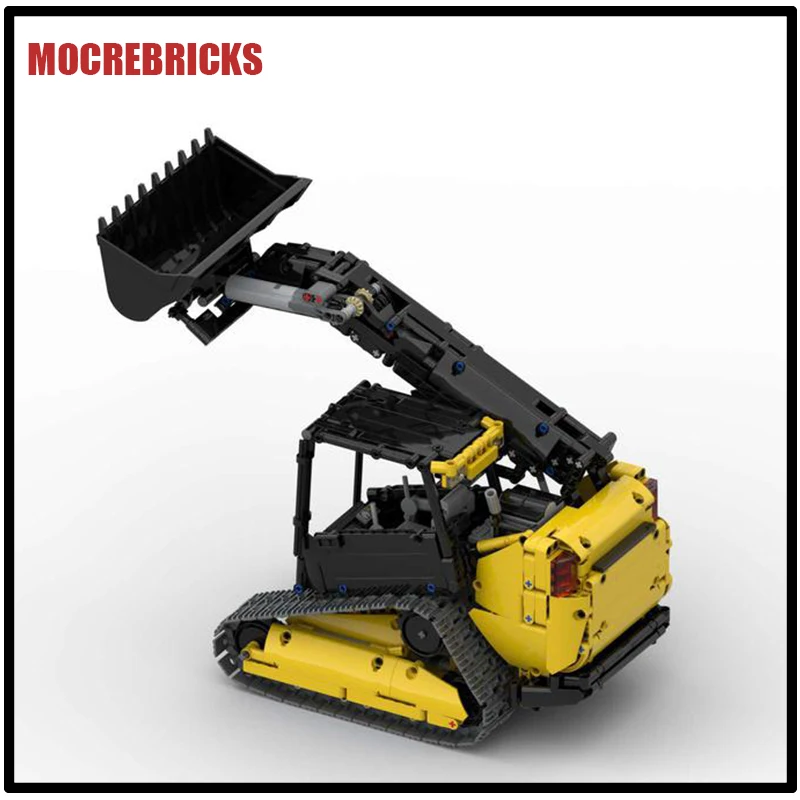 City Engineering 320T Double Tracked Loader Excavator MOC Building Blocks Assembly Train Bricks Model Puzzle Toys For Kids Gifts