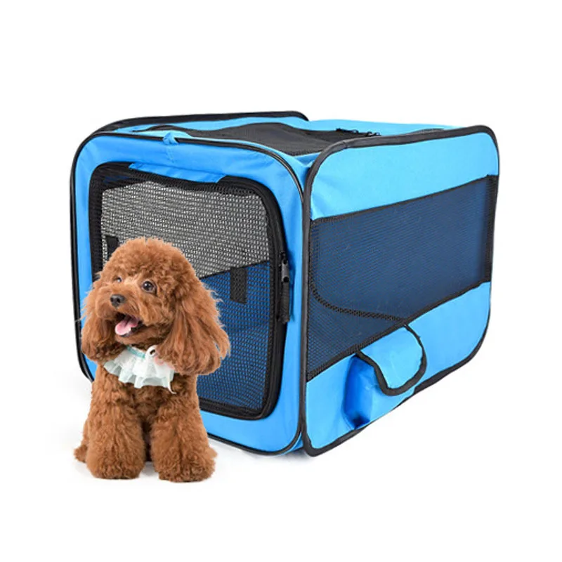 

600d Oxford Pet Car Travel Accessories For Dogs Cats Carriers Foldable Portable Cage Tent Kennel With Mat Outdoor