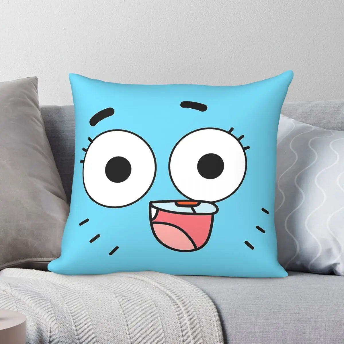 Nicole Watterson Gumball Square Pillowcase Polyester Linen Velvet Printed Zip Decor Pillow Case Home Cushion Cover