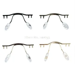 10pcs eyeglasses bridge glasses nose pad arm metal rimless optical frame bridge nose pad holder eyewear accessory