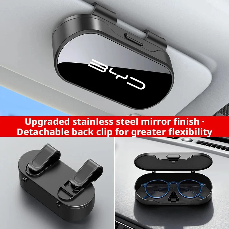 For BYD f0 f3 T3 E5 E6 S6 S7 Tang atto 3 EV G3 G5 F3r 2022 2023 Accessories Car Visor Sunglasses Car Glasses Case Glasses Clip