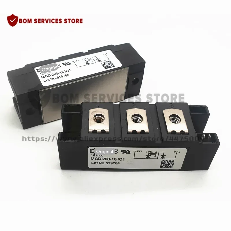 MCD200-16IO1 MCD200-14IO1 MCD200-12IO1 شحن مجاني جديد الأصلي IGBT وحدة