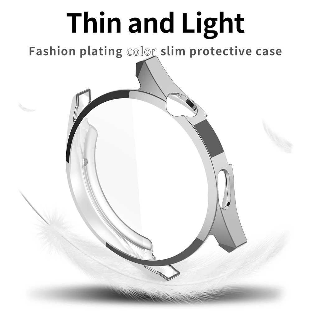 TPU Case for Huawei Watch GT3 46mm Band Watch GT3 42Mm Soft All-Around Soft Screen Protector Cover Bumper Cases for Huawei GT 3