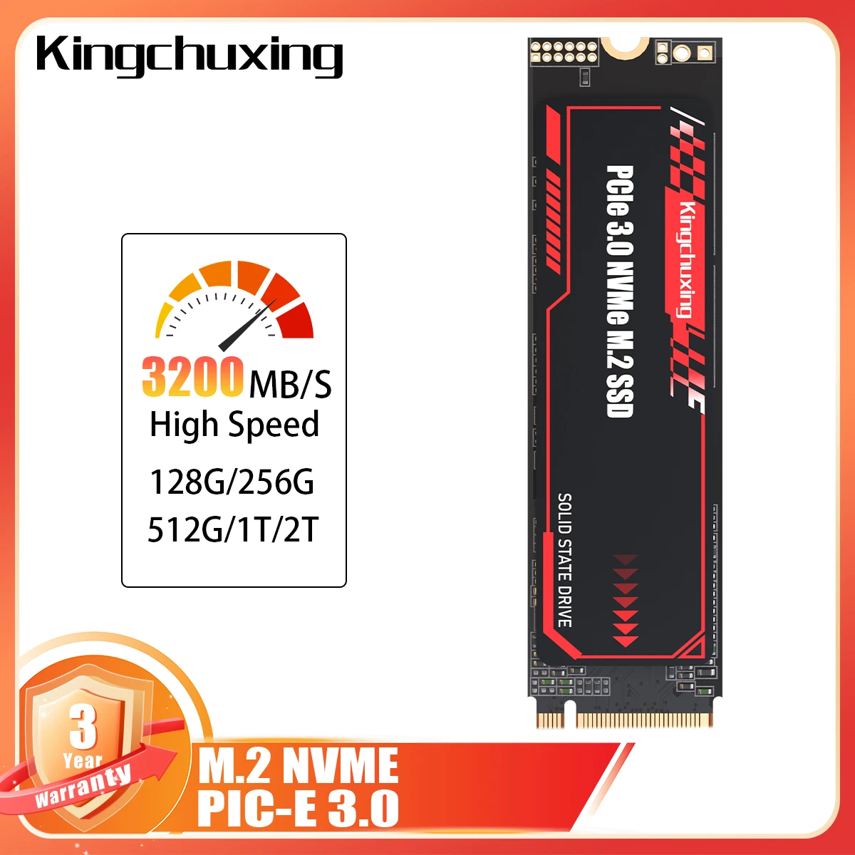 Kingchuxing SSD Nvme M2 Pcie Gen3x4 PCIe3.0 2280 2TB 1TB 512GB Laptop PC Desktops