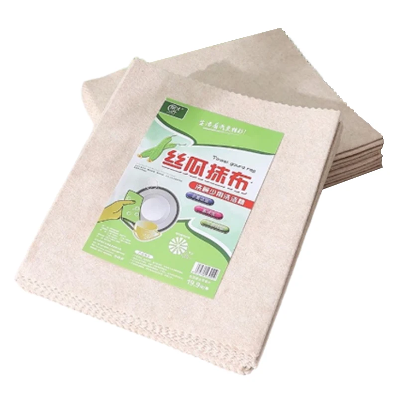 Wash Cloth Kitchen Cleaning Towel Rags Loofah Rag Absorbent Microfiber Cleaning Cloth Home Washing Dish Anti-Grease Wipping