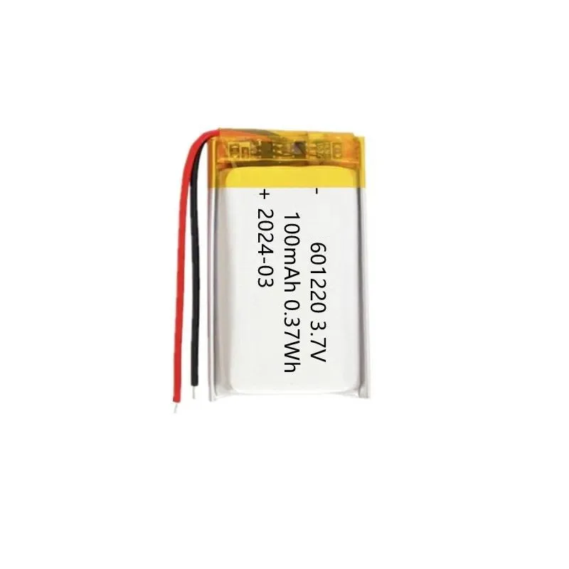 100pcs for 601220 601225 601235 Polymer Lithium Battery 3.7V Rechargeable Li-ion Cell for Electronics DIY Projects High Capacity