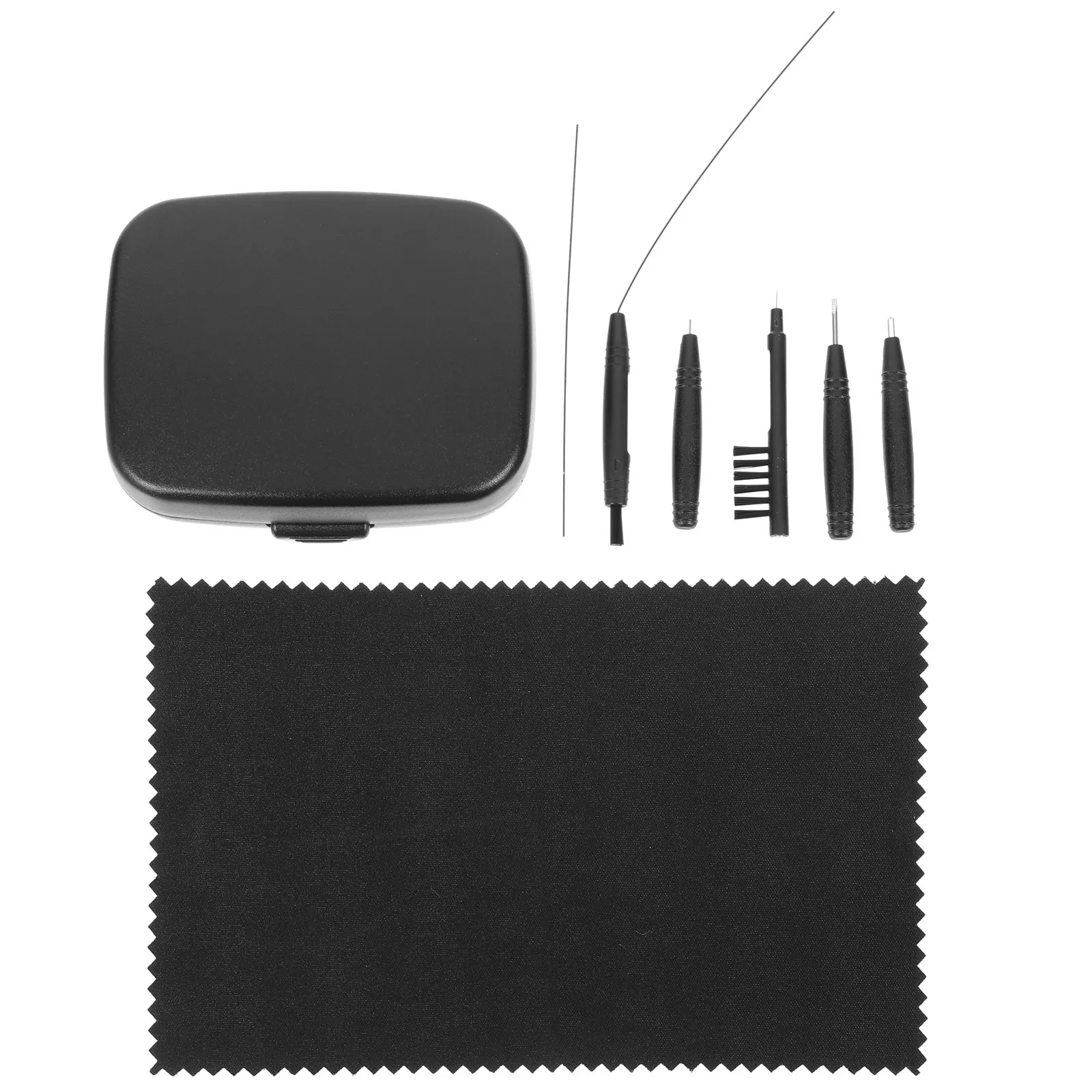 1Set Hearing Aid Cleaning Kit Compact Portable Reusable Cleaning Tools for Hearing Aids Earplugs Wax Debris Removal Daily