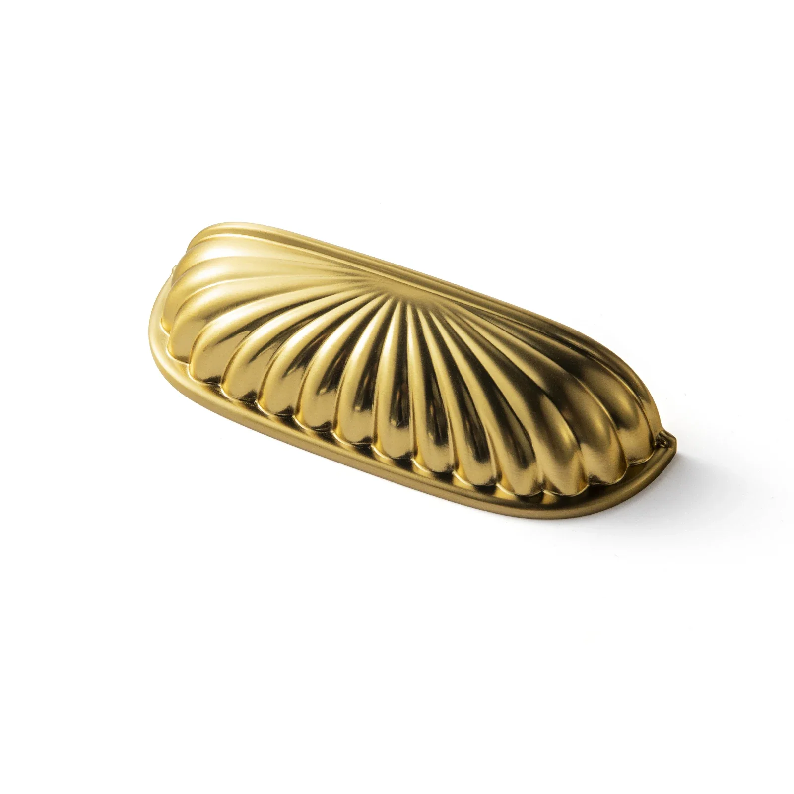 Goo-Ki Modern 3''Hole Centers Brushed Gold Cabinet Pulls,Accessible Luxury Zinc Alloy Din Cup Cabinet Pulls with Mordern Style