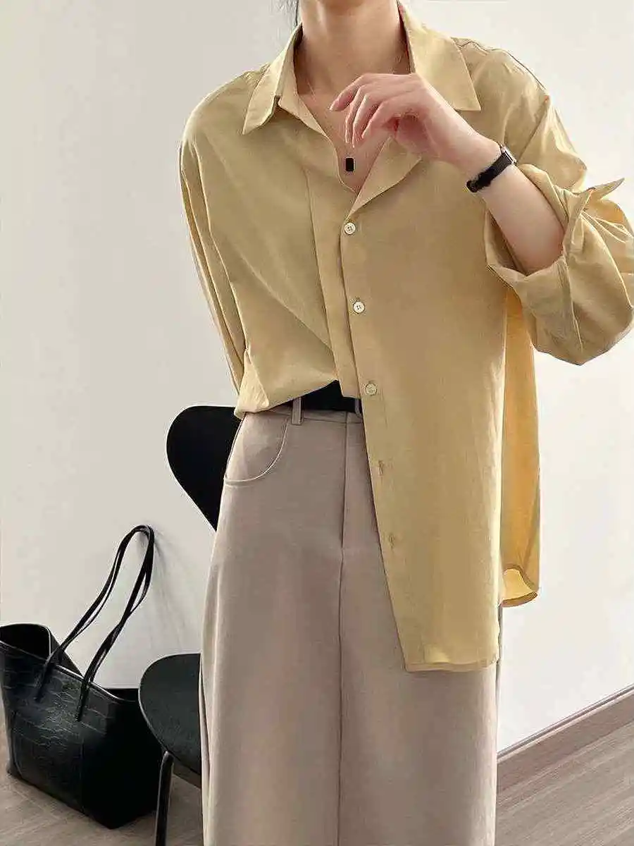 

Женская блузка Yan с двойным V-образным вырезом, весна-лето, новая, приталенная, из хлопка, с длинным рукавом, с узлом, сетчатая, теплая, тонкая, облегающая