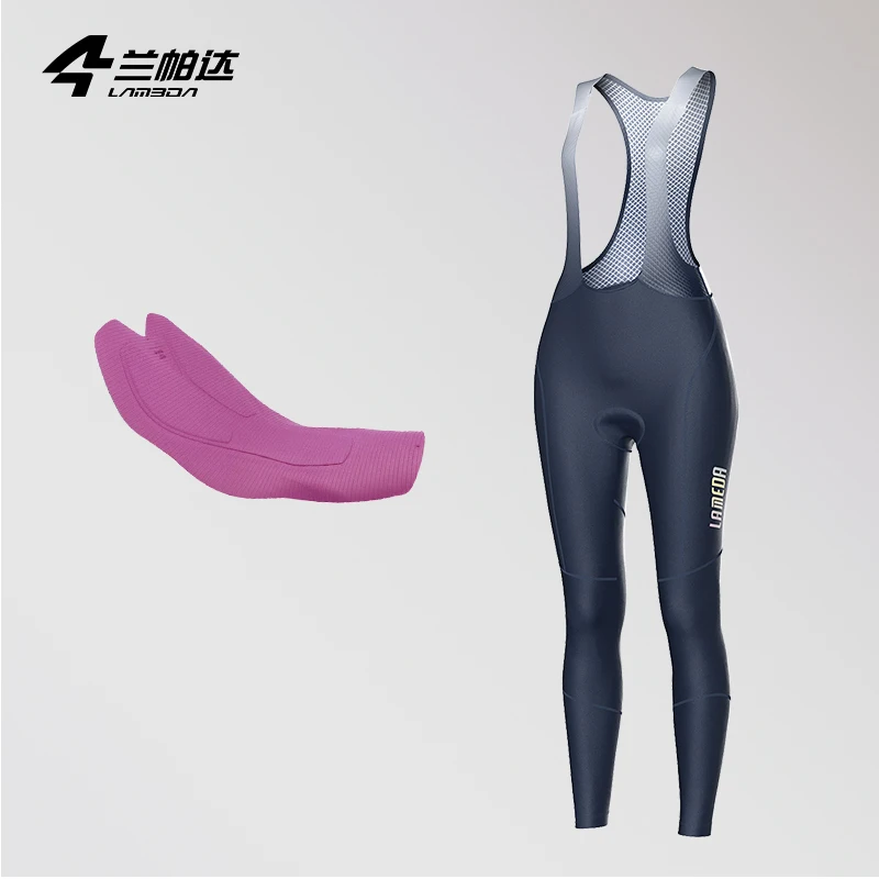 

Lameda Women's Pants Fleece Keep Warm Long Bib Pants High Elasticity Winter Pants Cycling Clothes For Women