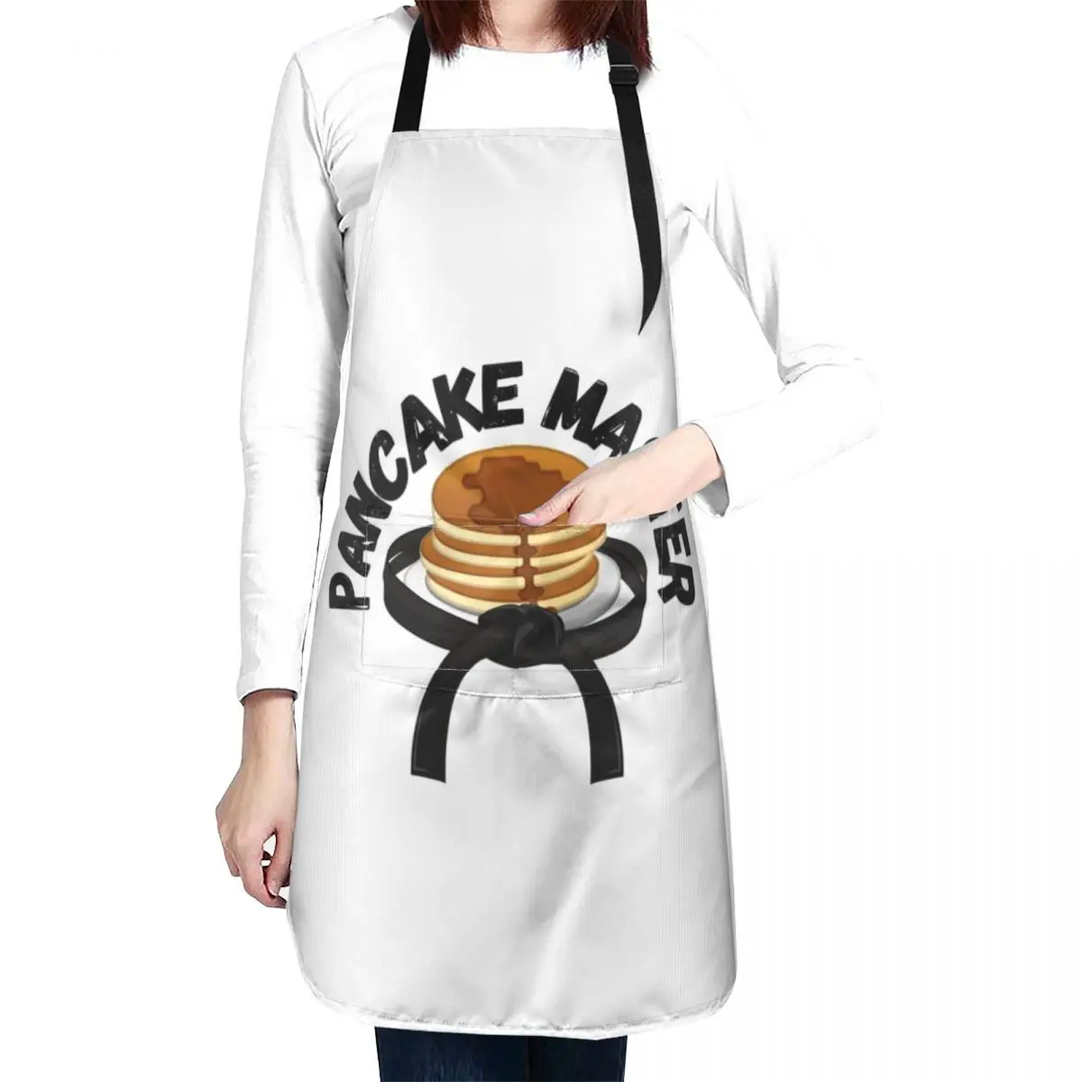 DAD PANCAKE MASTER - PANCAKES FEAST - PANCAKE TIME FOR ALL PANCAKES LOVERS - white Apron Kitchen Things For Home Apron