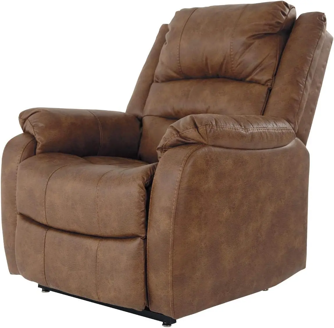 Design by Ashley Yandel Faux Leather Electric Power Lift Recliner for Elderly, Brown