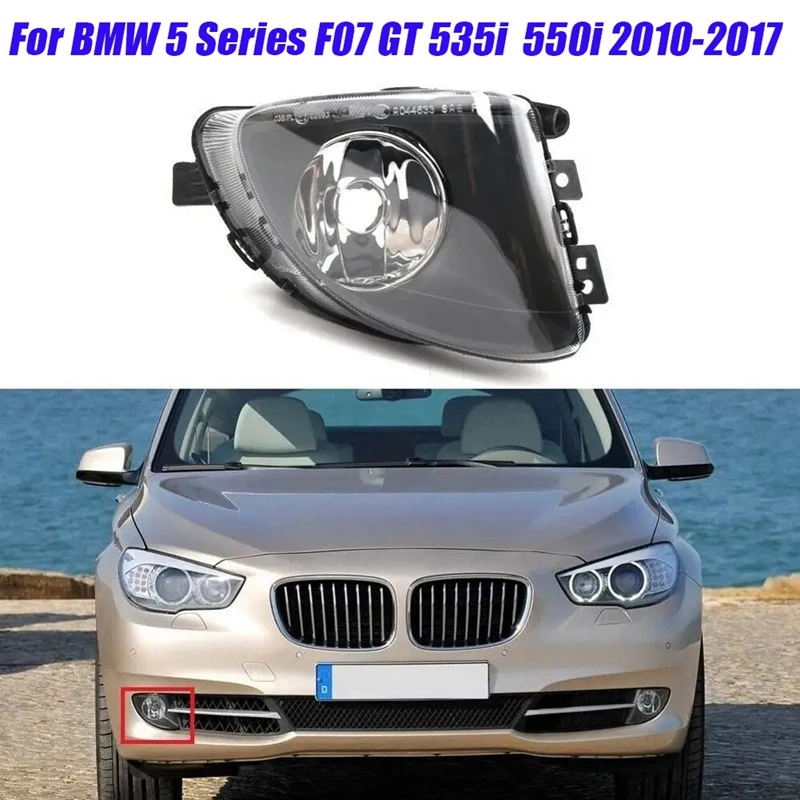 Right Front Bumper Fog Lamp With Halogen Bulb 63177199620 For BMW 5 Series F07 GT 535I 550I 2010-2017 DRL Driving Light Parts