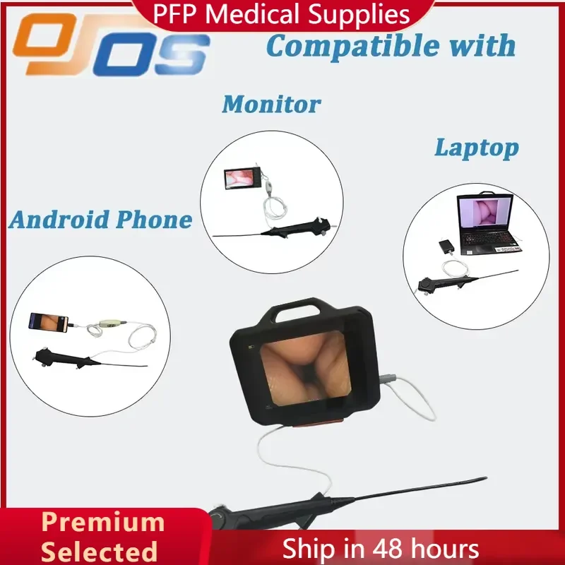 AP08 for Veterinary Portable Full HD Flexible Cystoscope Digital USB Endoscopy 400x400 Pixel Single Use