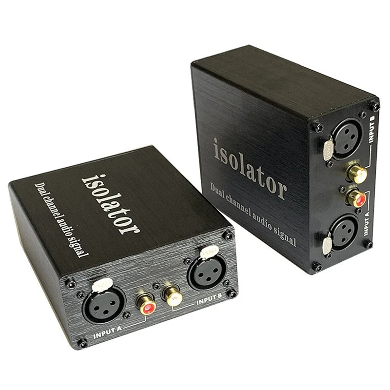 A29F-XLR-2R XLR RCA Audio NOISE Isolator เพื่อกําจัด Common GROUND Current Sound ป้องกันการรบกวน Transformer Isolator