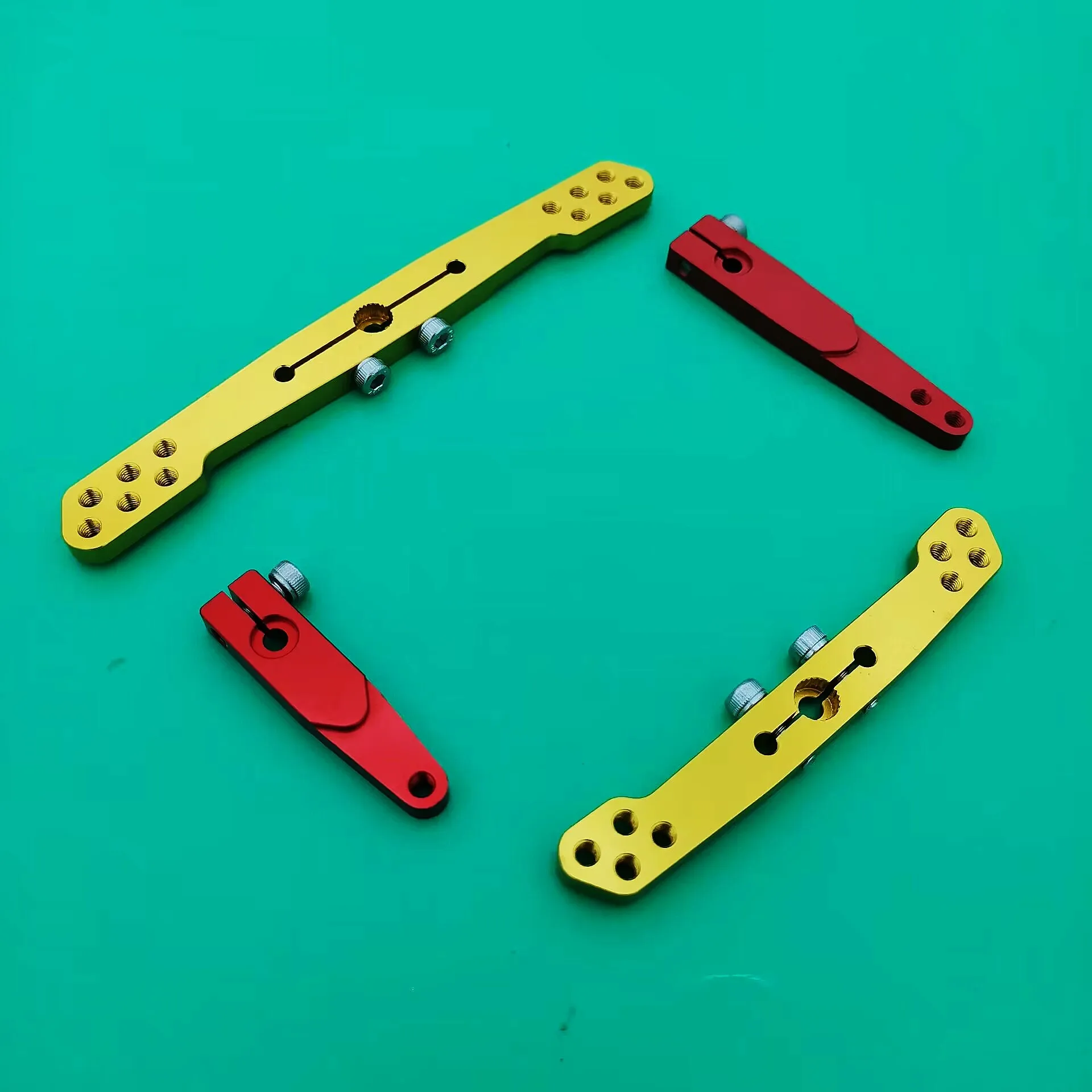 Aluminum golden Servo Arm for RC airplane 1.5 2 3  4inch  double  side 25T futaba