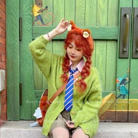 Disney Headband Zootopia Judy Nick Cute Cartoon Plush Water Uptake Leisure Take Pictures Hair Accessories Gift