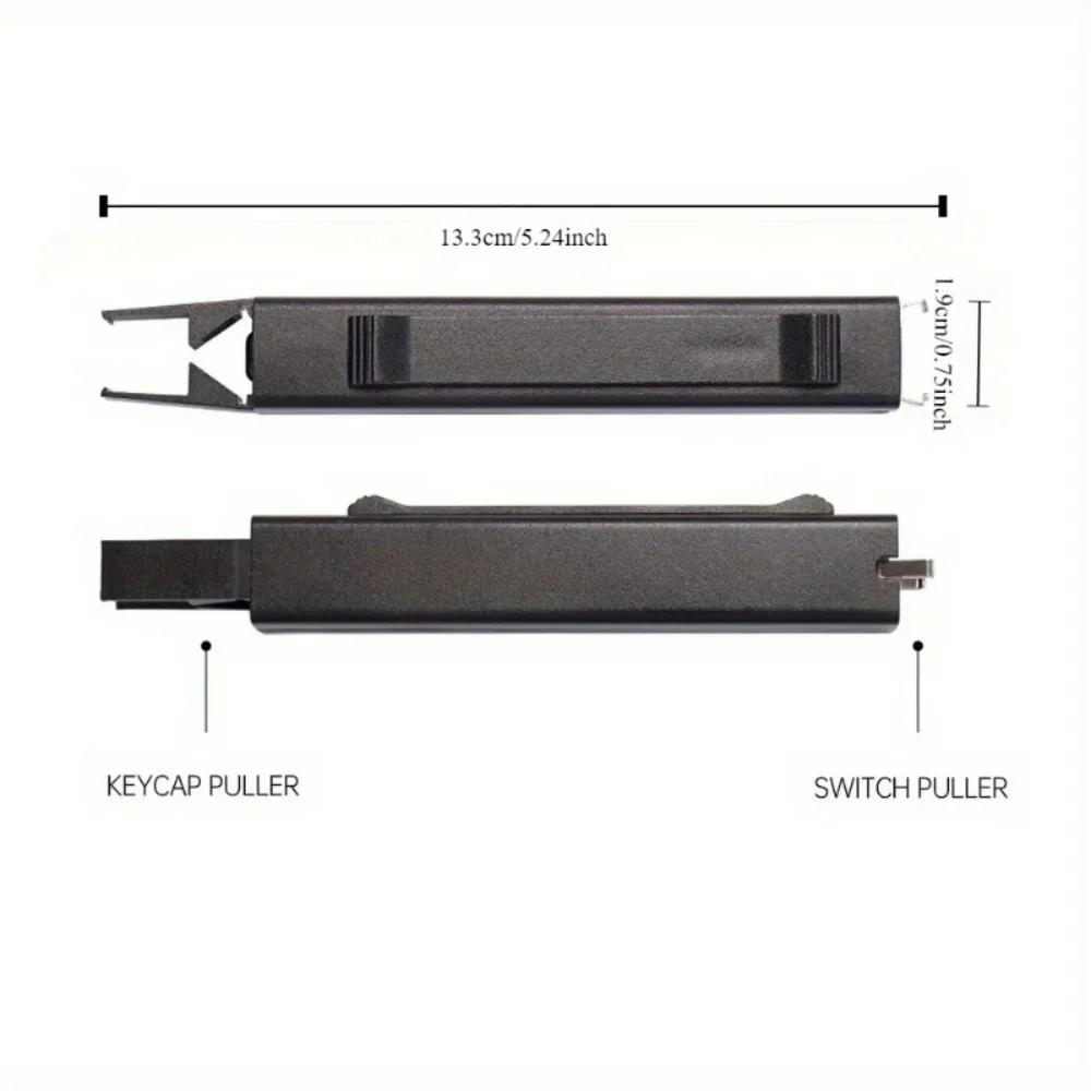 Extrator de teclado 2 em 1, ajustador de tecla, interruptor portátil, removedor para fixação de teclado mecânico, ação, ferramentas de limpeza diy