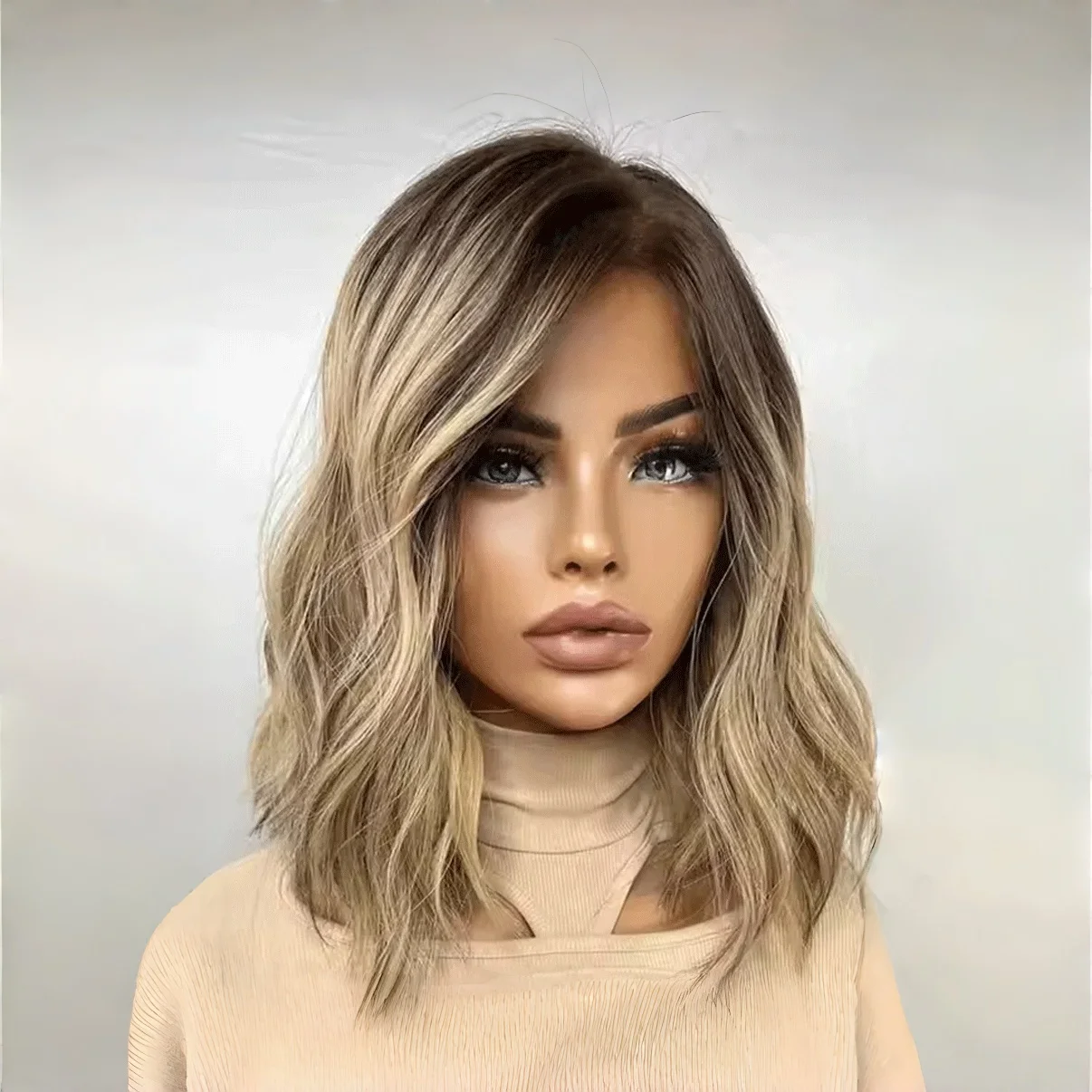 

Highlight Blond 5x5 Silk Base Human Hair with BabyHair Soft Body Wave HD Lace Preplucked Glueless Natural Hair